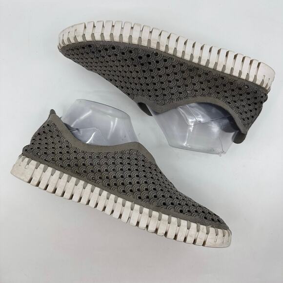 Ilse Jacobsen Hornbaek Perforated Slip On Tulip Gray Womens EU38 US7.5-8 Sneaker - Picture 4 of 8